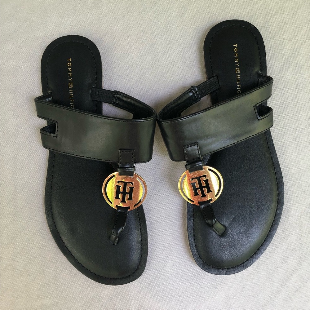Tommy Hilfiger Black Sandals